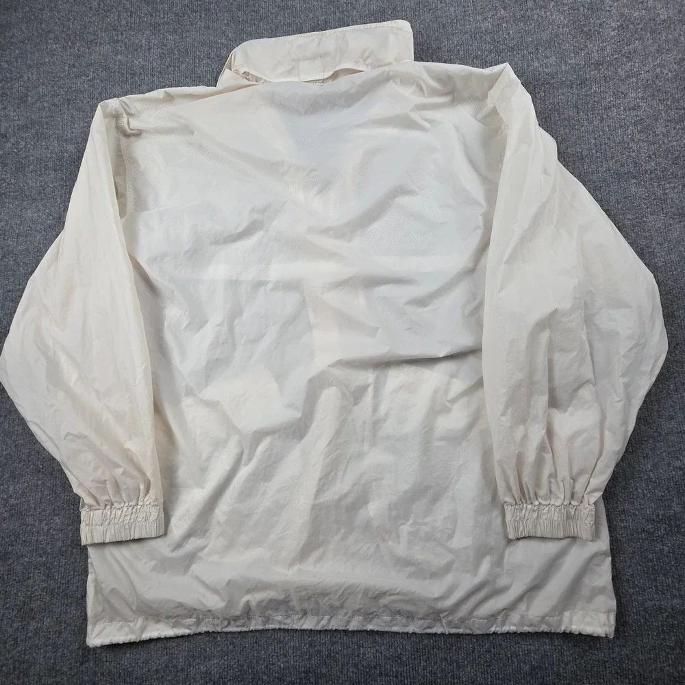 Vintage 90s Nike Windbreaker Jacket Men's XL White Nylon Made in USA Hooded Y2K‎